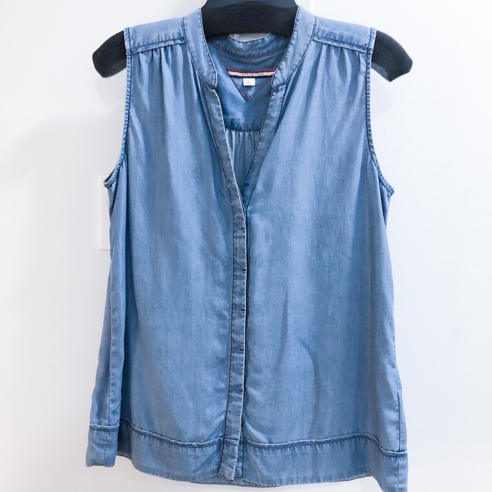 Tommy Hilfiger Chambray Blouse (US M)